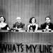whats my line 1952, tv game shows, dorothy kilgallen, bennett cerf, arlene francis, john charles daly host, hal block
