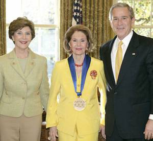 cyd charisse 2006, national medal of honor, president george w bush, first lady laura bush