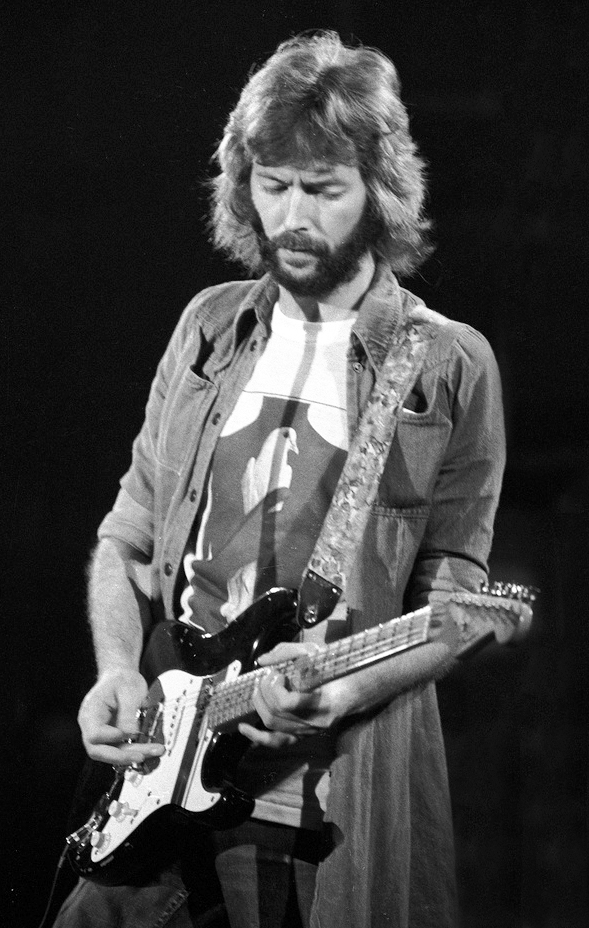 eric clapton 1975, 1970s eric clapton, eric clapton younger, english guitarist, british songwriter, singer, 1970s hit songs, layla, you look wonderful tonight