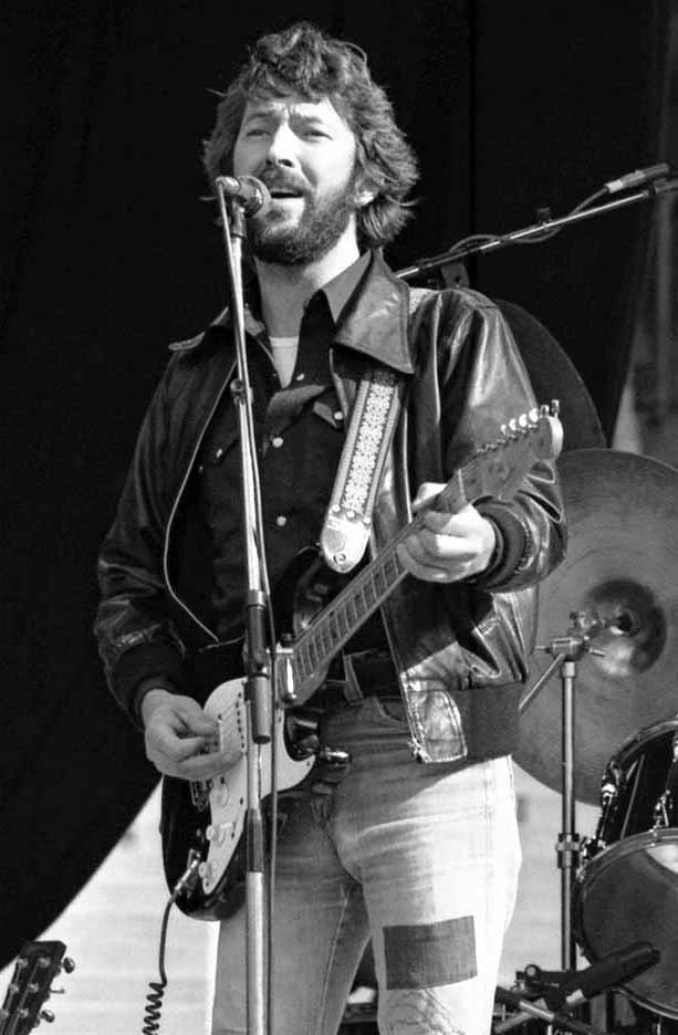 eric clapton 1978, 1970s eric clapton, younger eric clapton, british rock guitarist, english singer, rock songwriter, 1970s hit songs, cocaine, i shot the sheriff