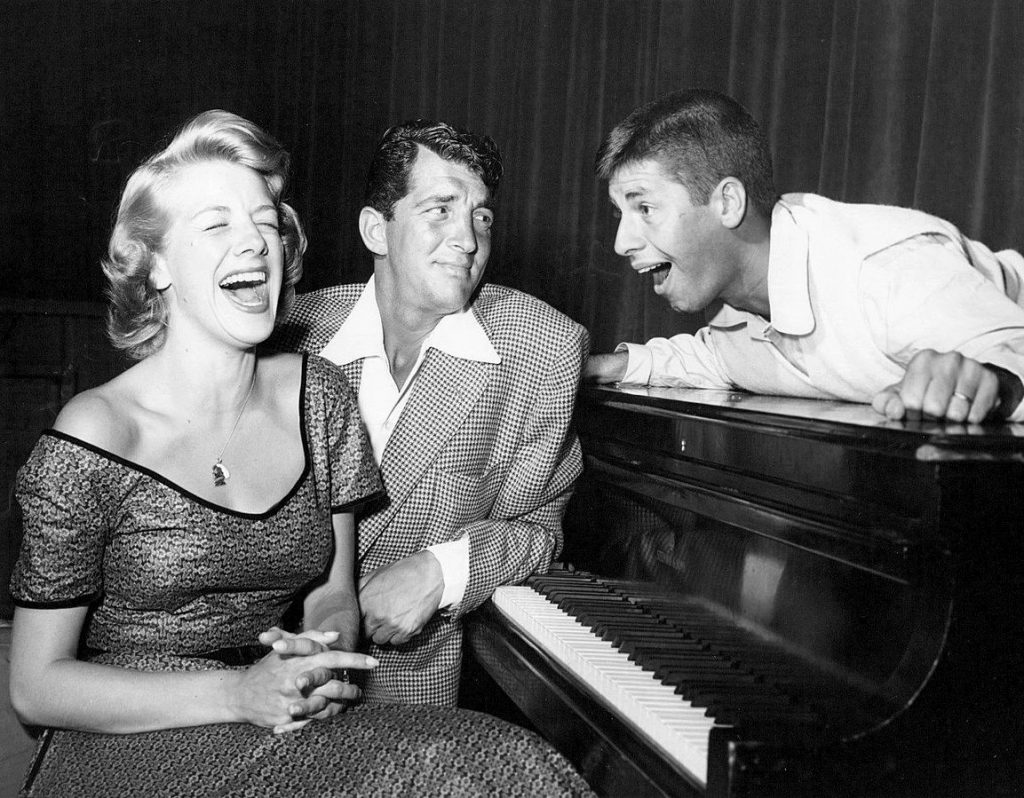 jerry lewis 1952, dean martin, martin and lewis, comedians, rosemary clooney, the colgate comedy hour, 1950s television