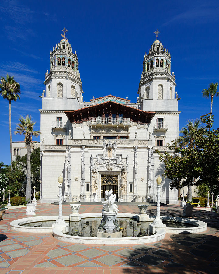 william randolph hearst, hearst castle, casa grand, 2012, front of castle