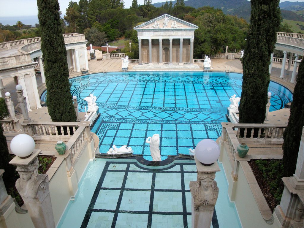 william randolph hearst, hearst castle, neptune pool, 2009