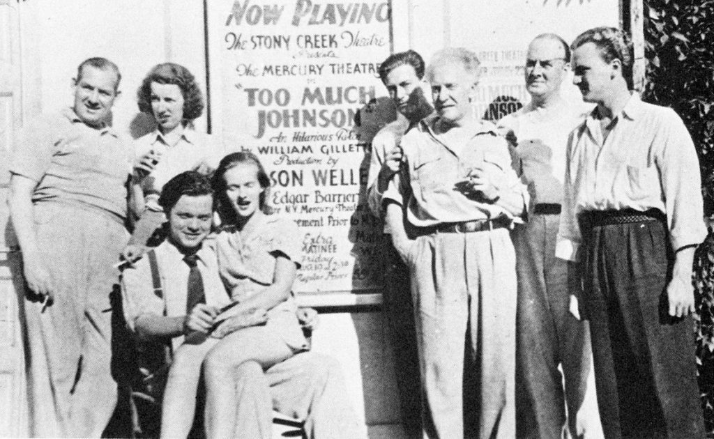 orson welles, 1938, wife virginia welles, mary wickes, joseph cotten, erskine sanford, too much johnson, 1938 stage play, stoney creek theatre, connecticut