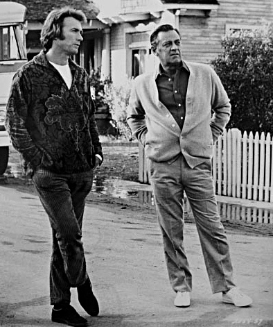 clint eastwood 1973, william holden, 1973 movies, breezy, romantic comedy movies, american actors, eastwood director, on set, behind the scenes