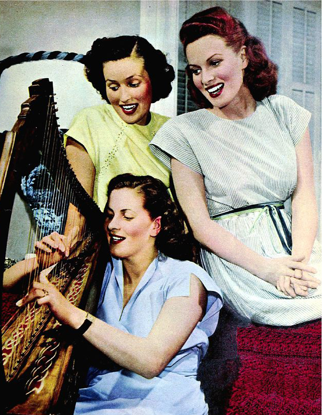 maureen ohara 1947, irish american actress, sisters, margot fitzsimons ohara, florrie fitzsimons ohara, 1940s actresses