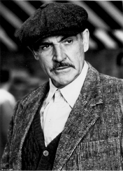 sean connery 1970s, scottish actor, 1980s movies, the untouchables