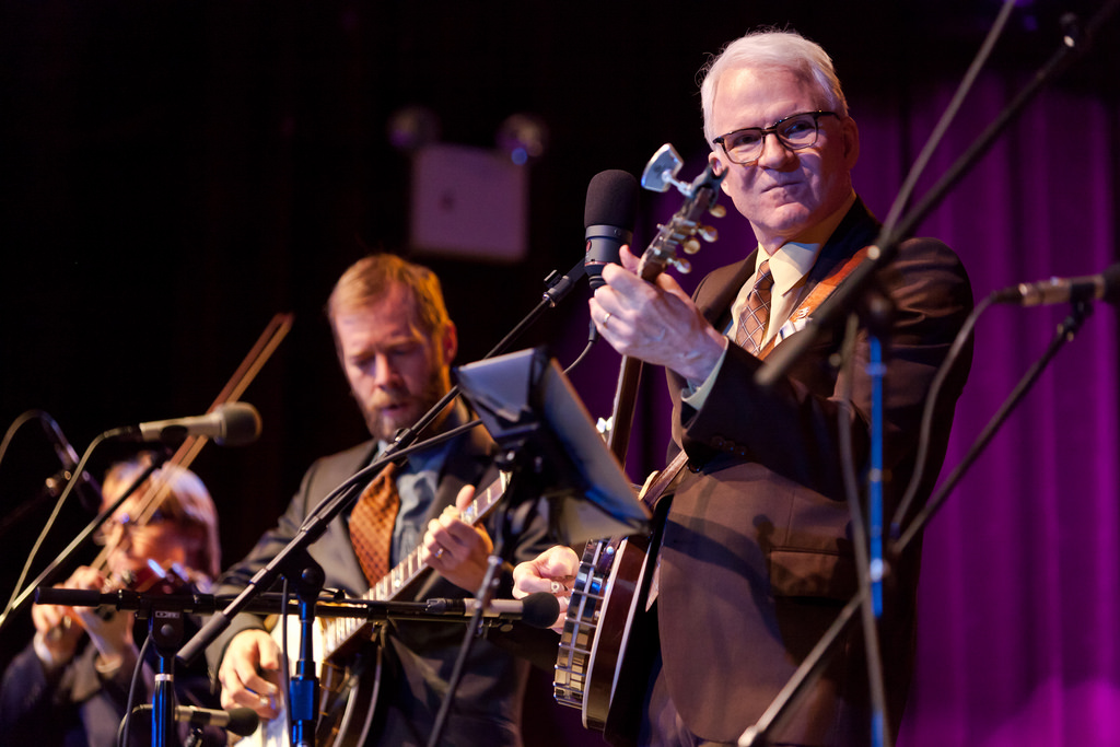 steve martin 2011, banjo payer, american actor, comedian, musician, older