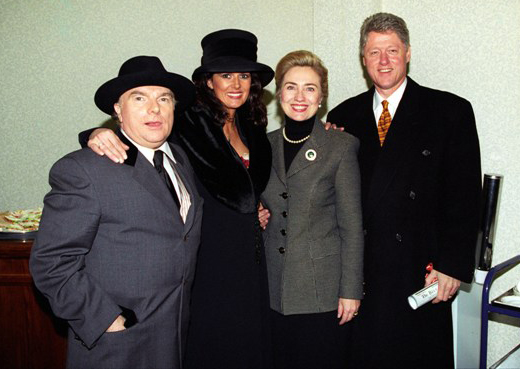 van morrison 1995, irish musican, 1990s rock singer, president bill clinton, first lady hilary rodham clinton