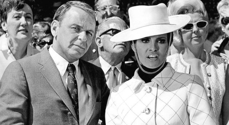 raquel welch 1968, american actress, model, frank sinatra, american singer, movie star, actor, 1960s movies, lady in cement