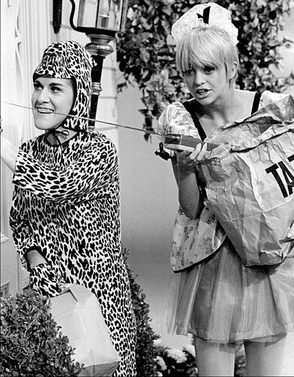 goldie hawn 1968, ruth buzzi, 1960s television series, 1960s tv musical comedy variety shows, rowan and martins laugh in, younger actresses