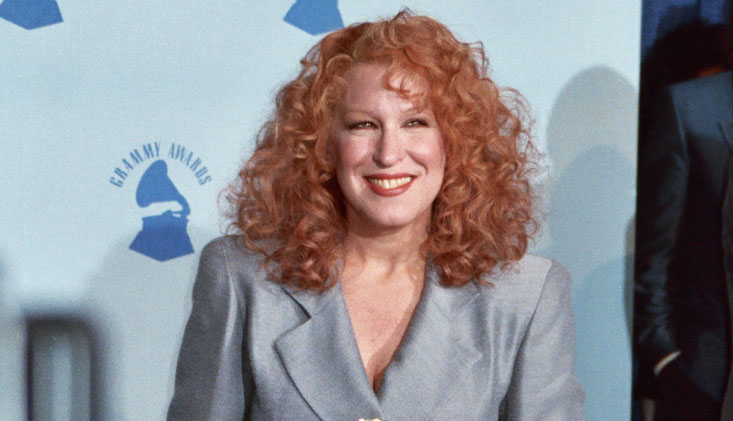 bette midler 1990, american singer, comedian, actress, grammy awards