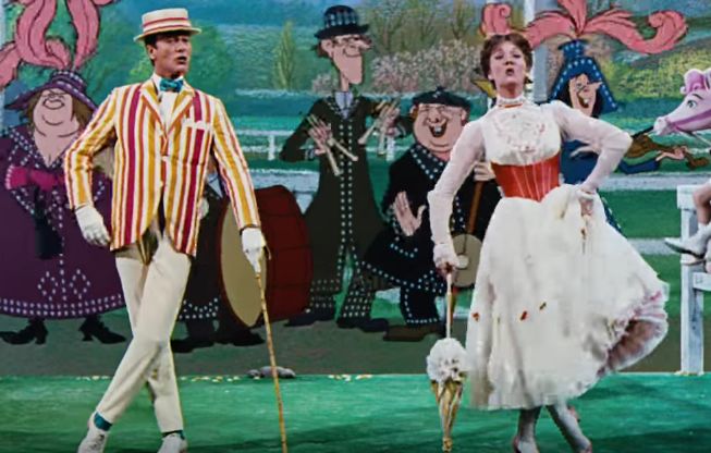 dick van dyke, american actor, movies, mary poppins, julie andrews, 1964