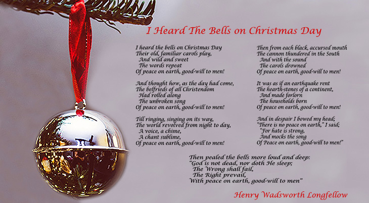 i heard the bells on christmas day, best christmas songs, christmas poems, henry wadsworth longfellow poetry, christmas bells poem, fanny longfellow, frances longfellow, charles longfellow, peace on earth, goodwill to men, jimmie rodgers christmas songs, bing crosby sings christmas songs, johnny cash, the carpenters, rockapella, sarah mcLachlan, jason castro, johnny reid, classic christmas songs, sad christmas songs, hopeful christmas songs, 