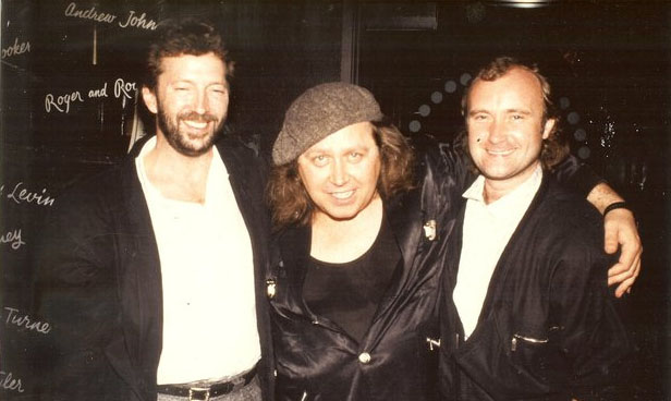 phil collins, 1980s, eric clapton, english musicians, singers, songwriters, sam kinison, american comedian