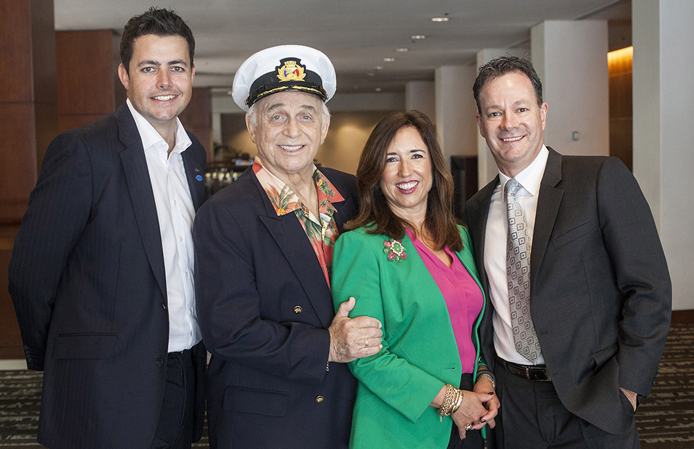 gavin macleod 2014, octogenarian, senior citizen, american actor, princess cruises, stuart allison vp, clia president christine duffy, clia australasia gm brett jardine