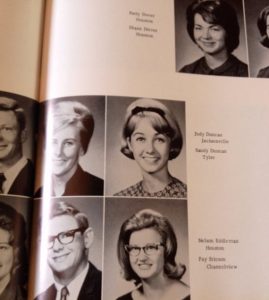 sandy duncan, sandra kay duncan, septuagenarian, senior citizen, baby boomer, the king and i, lon morris junior college, texas, lon morris yearbookSandy Duncan yearbook