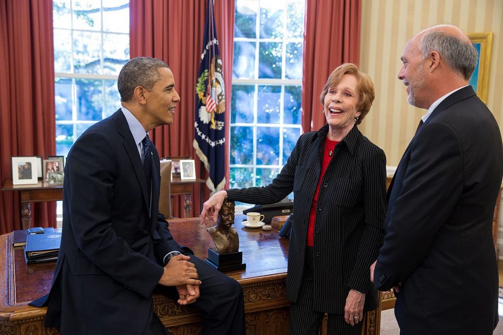 carol burnett, 2013, husband brian miller, mark twain prize for american humor, president barack obama, the white house, the oval office, american actress, comedian, septuagenarian, senior citizen