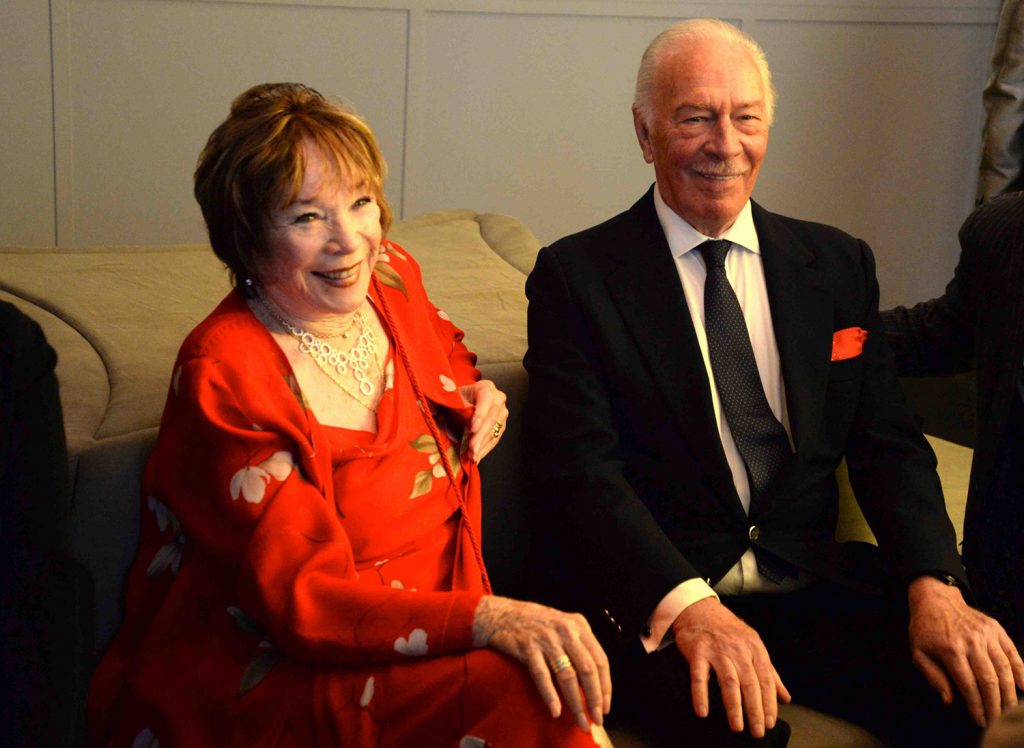 shirley maclaine 2014, christopher plummer, senior citizens, octogenarians, older couple, american actress, canadian actor, movies, elsa and fred