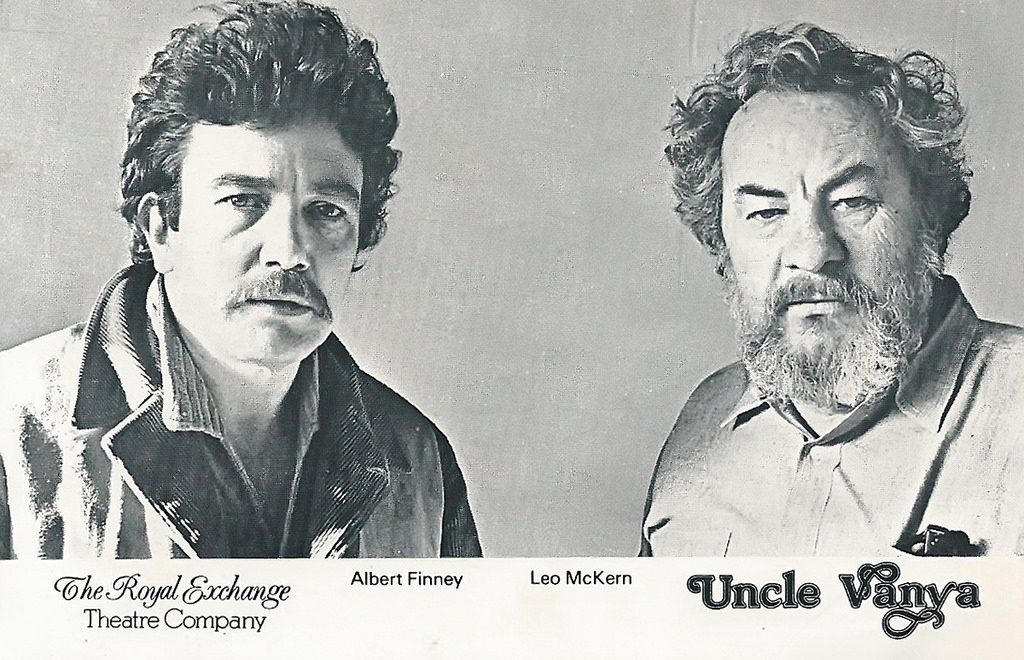 albert finney 1978, english actors, 1970s plays, england, uncle vanya, royal exchange theatre company, leo mckern