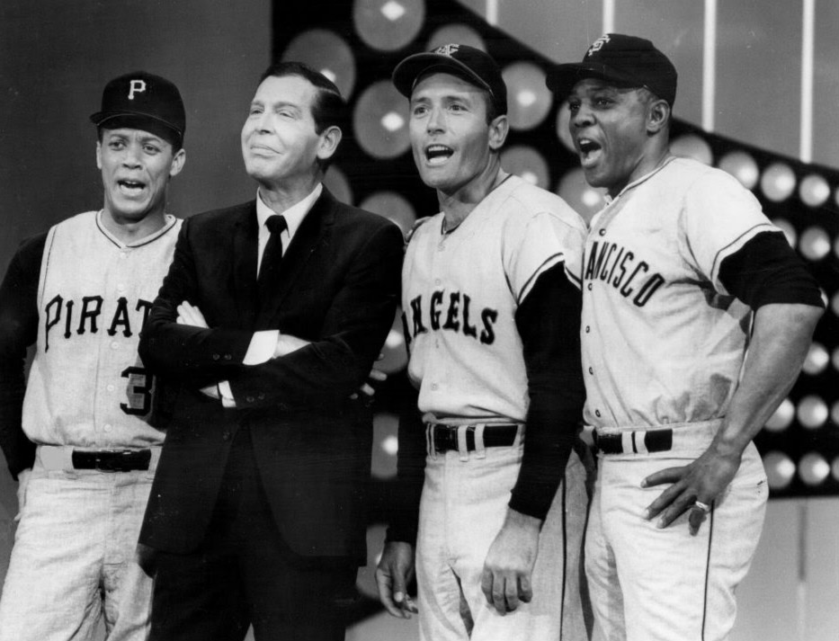 willie mays 1967, american baseball players, maury wills, jimmy piersal, comedian, milton berle, 1960s tv shows, baseball tribute, the hollywood palace
