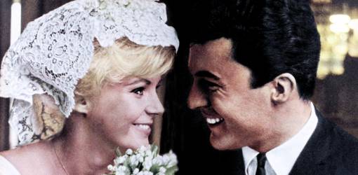 james darren, american singer, actor, movie star, evy norlund, danish model, miss denmark, 1960, celebrity wedding, 