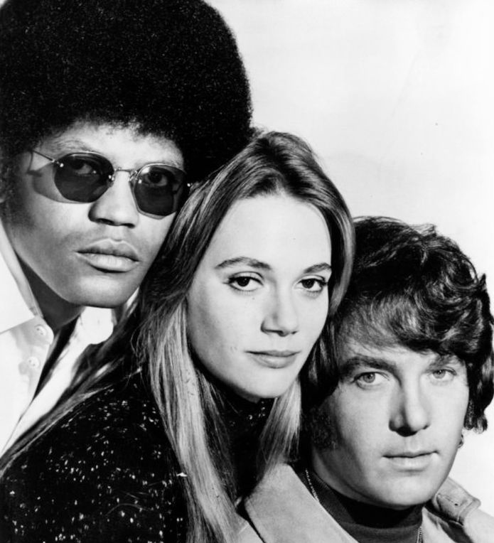 peggy lipton 1971, american actress, michael cole, clarence williams iii, 1970s television series, 1970s tv shows, the mod squad