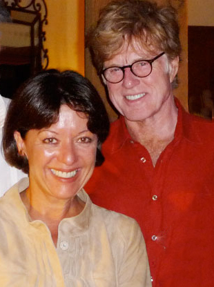 robert redford 2011, wife sibylle szaggars, american actor, senior citizen couple