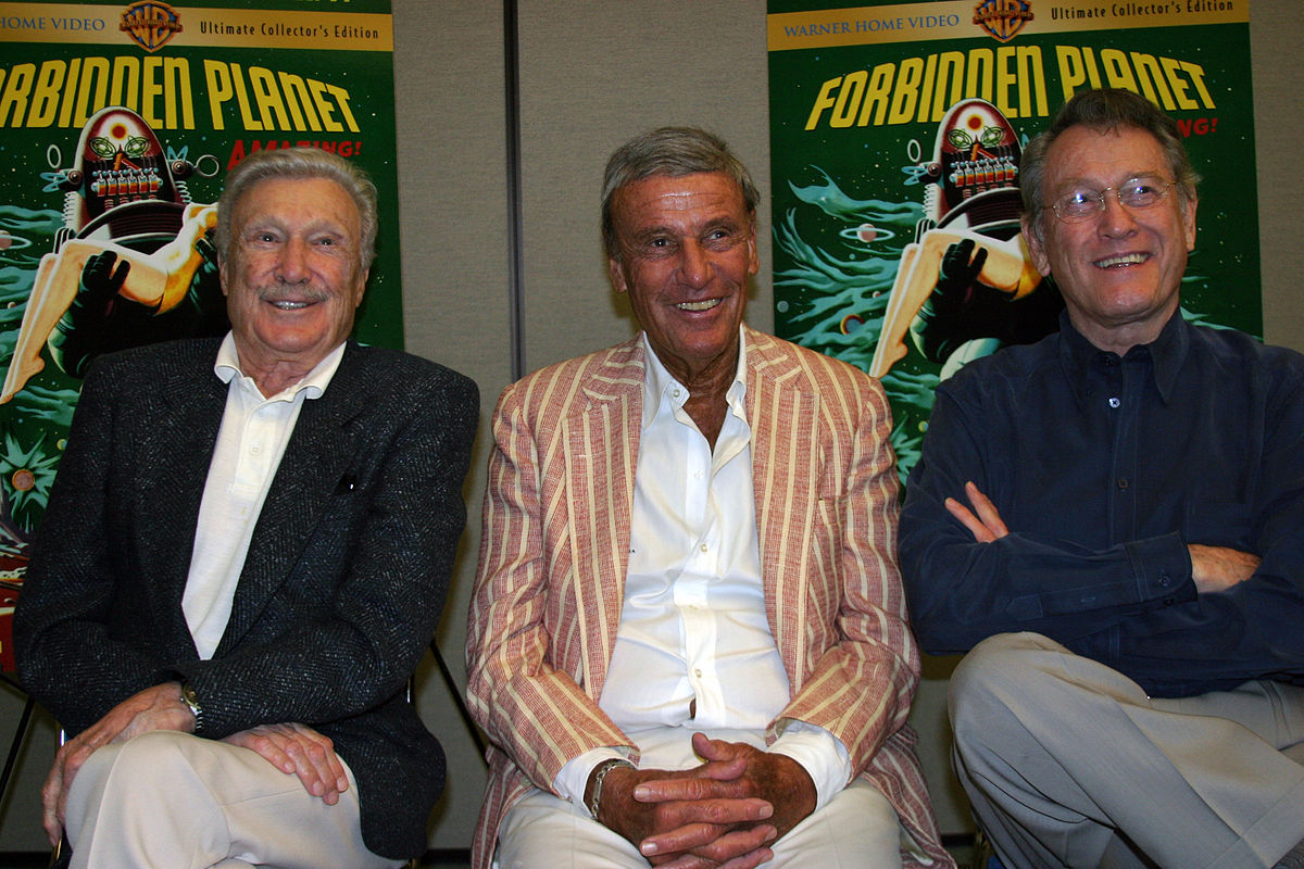 richard anderson, warren stevens, earl holliman, 2006, forbidden planet dvd, comic con, american actors, senior citizens