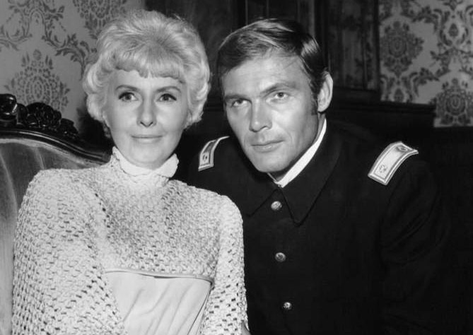 adam west 1968, barbara stanwyck, the big valley, guest star, 1960s westerns, 1960s television series, american actors