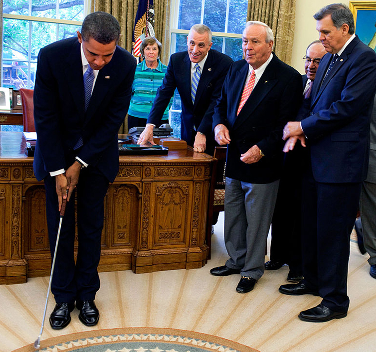 arnold palmer 2009, american golfer, presidental medal of freedom, president barack obama, white house golf, older, senior citizen, septuagenarian