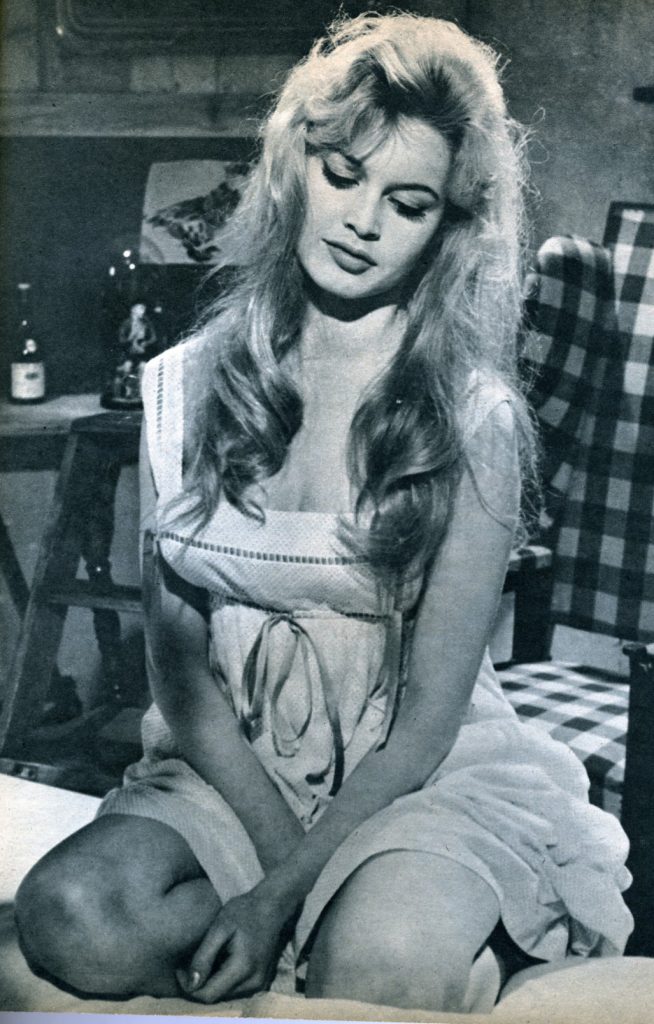 brigitte bardot 1958, french model, actress, 1950s movies