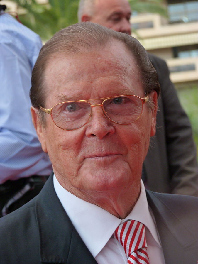 roger moore 2012, english actor, senior citizen, older, monte carlo festival