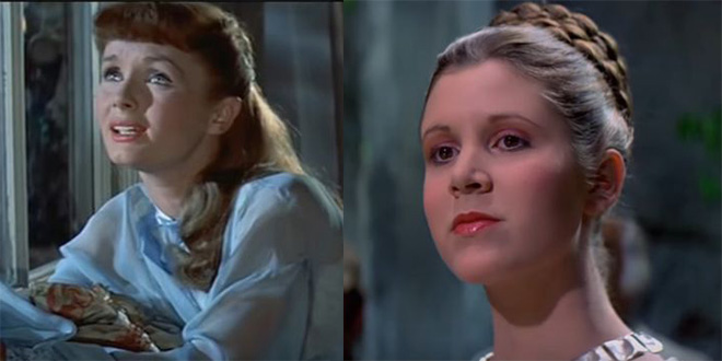 debbie reynolds 1957, american actress, movies, tammy and the bachelor, mother, daughter, carrie fisher 1977, star wars