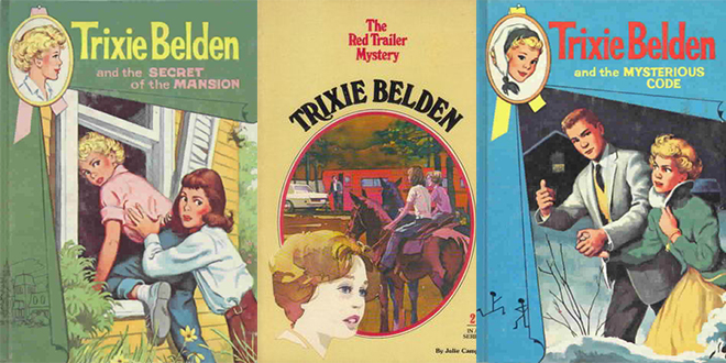 trixie belden, childrens book series, childrens mystery series, teen detective, pre-teen books, young teenager books, author julie campbelll, author kathryn kenny