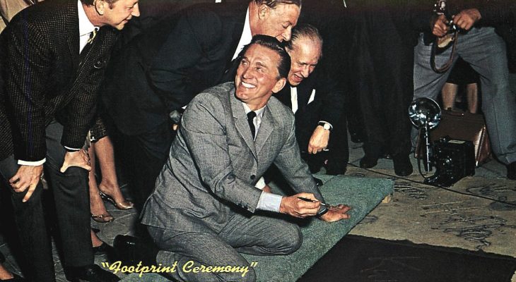 kirk douglas 1962, donald oconnor, george jessel, graumans chinese theatre ceremony