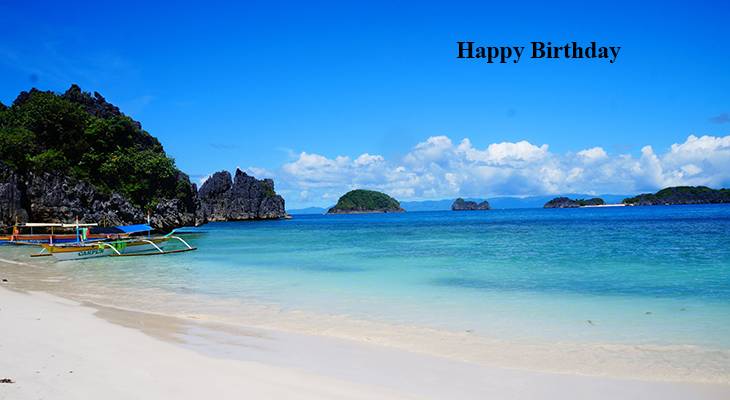 happy birthday wishes, birthday cards, birthday card pictures, famous birthdays, seaplane, beach, ocean, blue sky, philippines, caramoan