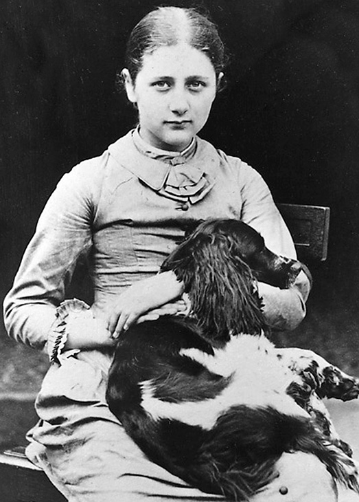 beatrix potter 1878, beatrix potter age 12, beatrix potter childhood, beatrix potter family dog spot