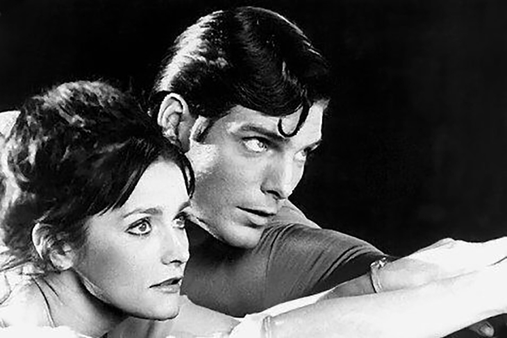 margot kidder 1983, christopher reeve, canadian actress, american actor, 1980s movies, superman 1983, lois lane, clark kent