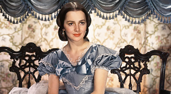 olivia de havilland 1939, english american actress, 1930s colour movies, gone with the wind, 