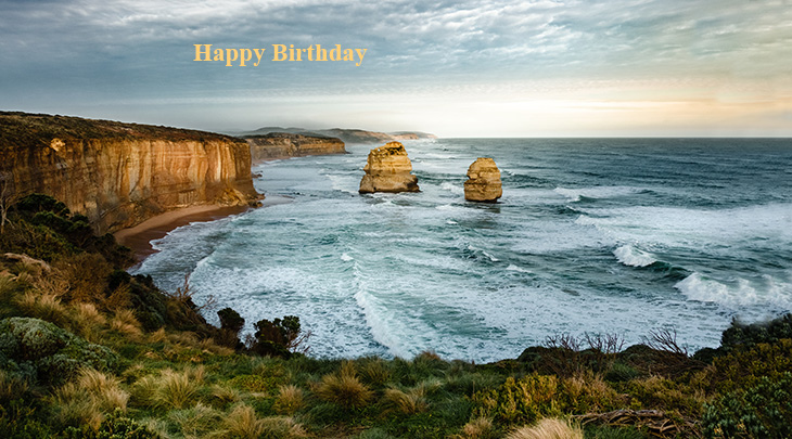happy birthday wishes, birthday cards, birthday card pictures, famous birthdays, 12 apostles, princetown, australia, nature, scenery