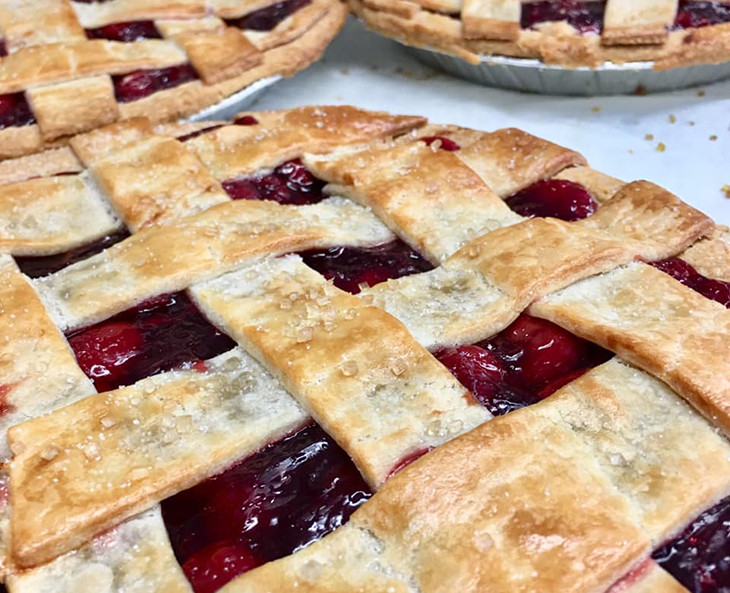 hamilton meat pie co, cherry pie, flaky pie crust, hand made fruit pies, hamilton ontario pie company