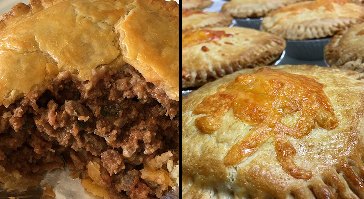 hamilton meat pie co, ground beef meat pies, beef and gravy pie, flaky pie crust, beef pies, hamilton ontario pie company