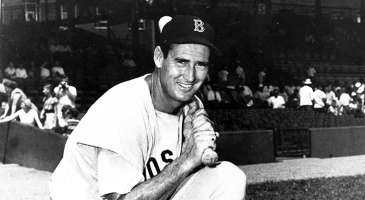 ted williams, american baseball player, mlb left fielder, boston red sox players, american league home run leader, rbi leader, 1949 american league mvp, mlb mvp, author, the science of hitting