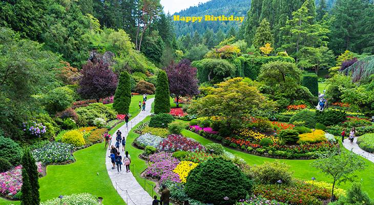 happy birthday wishes, birthday cards, birthday card pictures, famous birthdays, flower gardens, flowers, brentwood bay, british columbia