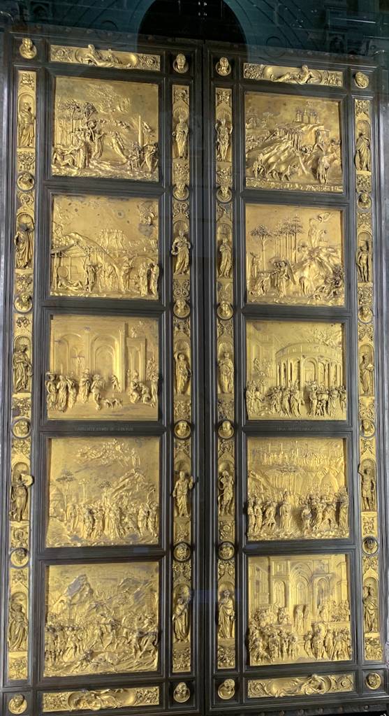 donatello sculptures, baptistery bronze doors, gates of paradise door, le duomo opera museum, museo dell opera di santa maria del fiore, lopera duomo, santa maria del fiore museum, baptistery artifacts, florence italy, northern italy, firenze