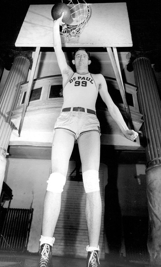george mikan, american basketball player, nba center, minneapolis lakers captain, tallest nba players, first nba champions, nba coaches