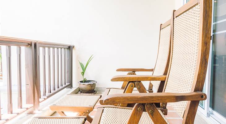 balcony, wicker chairs, outdoor furniture, home decor, decorating small spaces