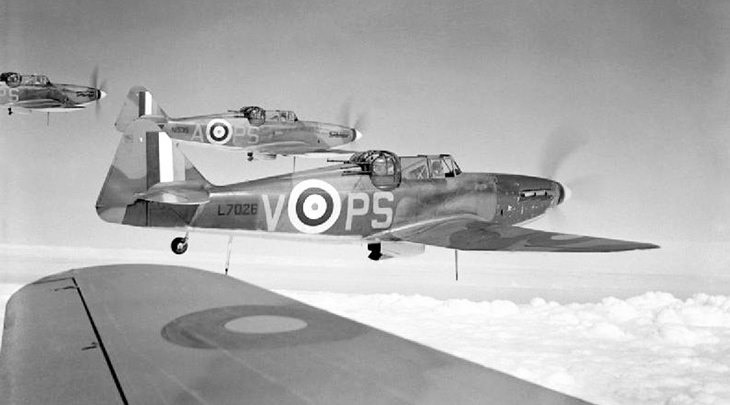 264 squadron defiants, world war ii, battle of britain, airplanes, fighter jets, eagle attack, warplanes, british forces, royal air force