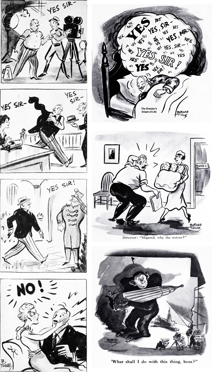 buford tune, american cartoonist, cartoons, comic strip, illustrator, artist, baloonacy, film industry, movies, funny, jokes, humor, 1933
